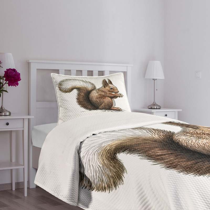 Sketch Artwork Wildlife Bedspread Set