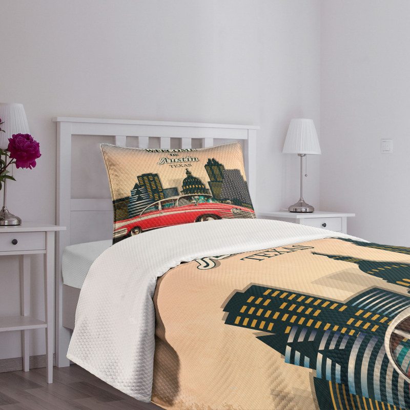 Welcome to Texas Greeting Bedspread Set