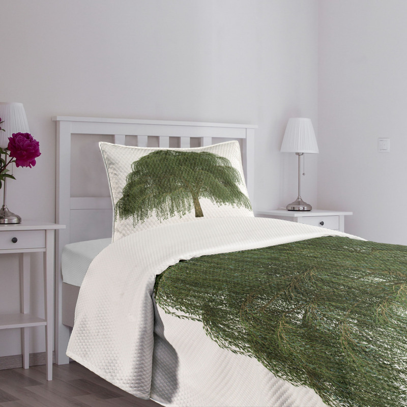 Joyous Botanical Leaves Bedspread Set