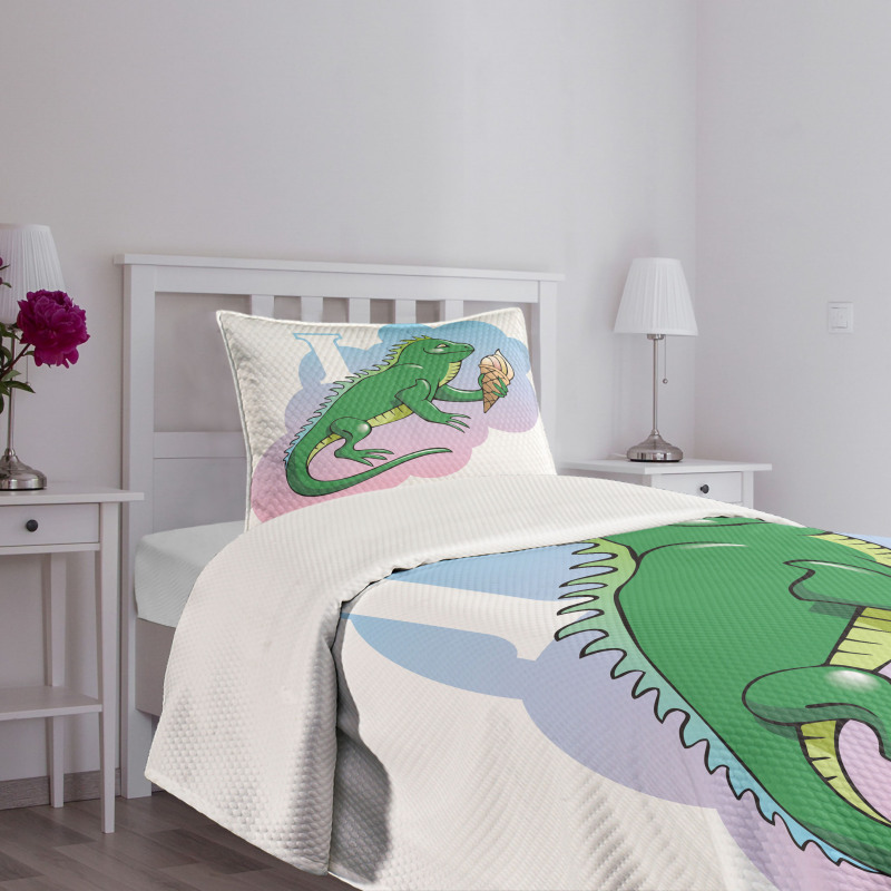 Animal in Nursery Cartoon Bedspread Set