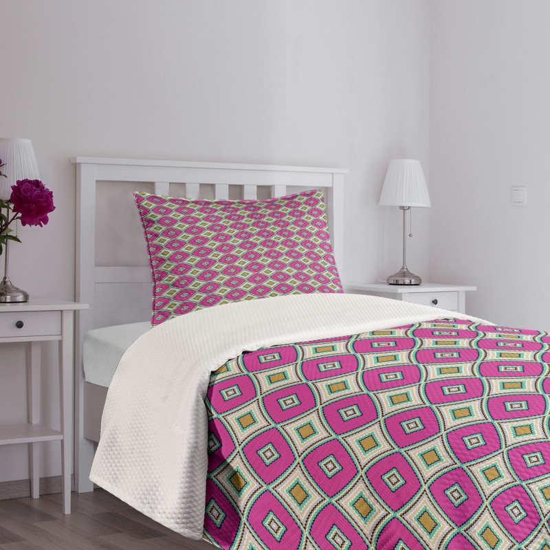 Colorful Ornate Design Bedspread Set
