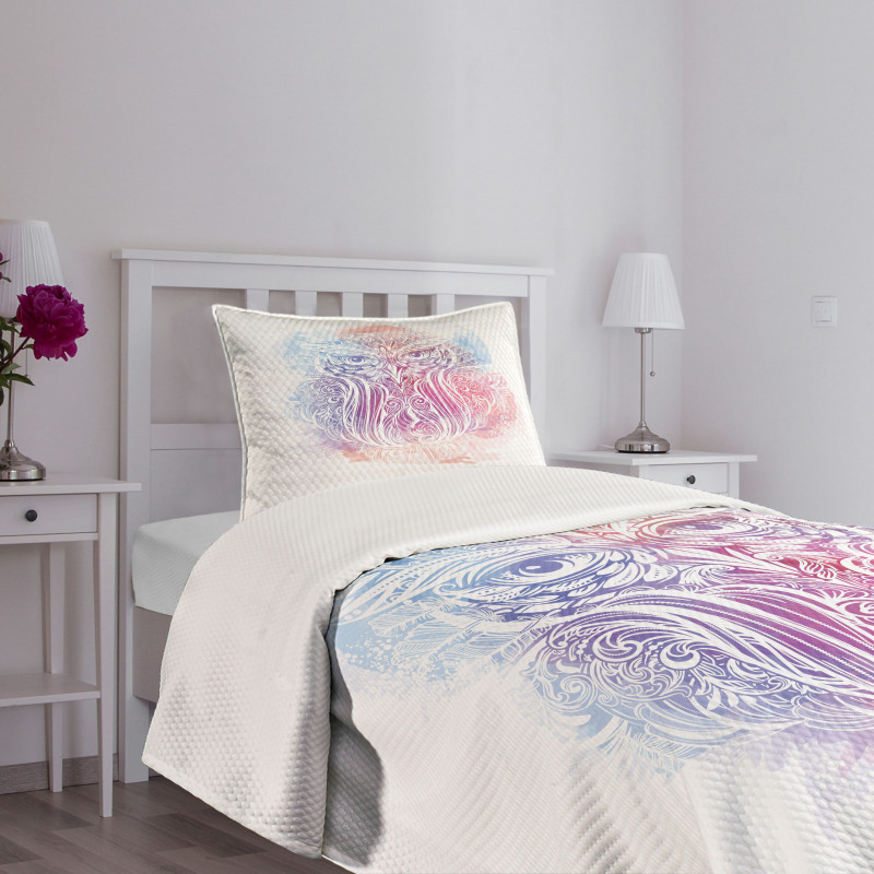 Woodland Bird Design Bedspread Set