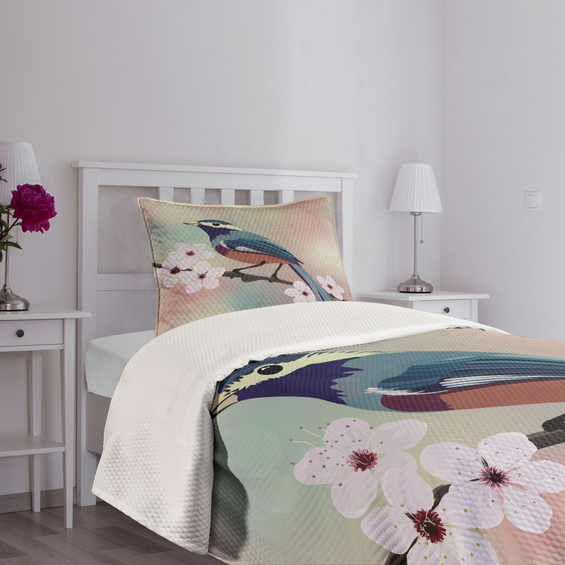 Sparrow Perching Bedspread Set