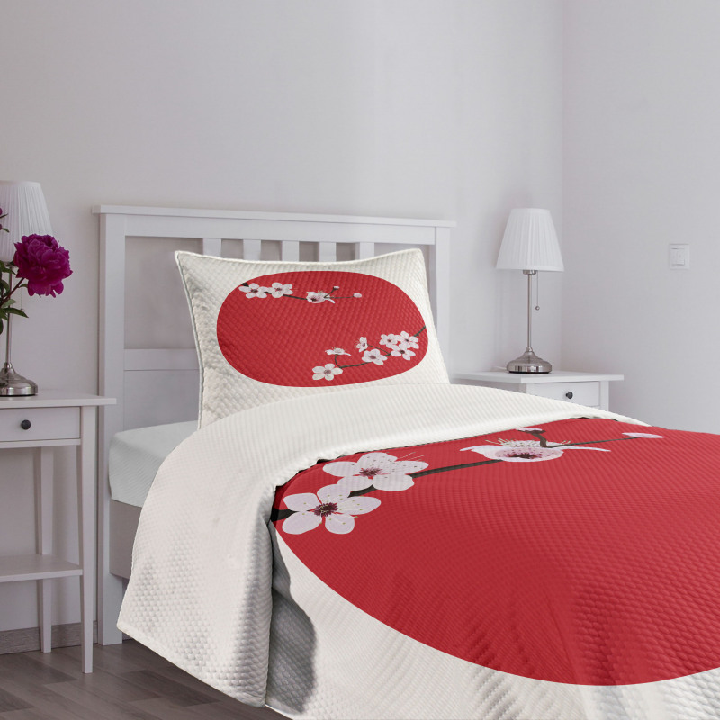 Orient Tree Cherry Bedspread Set