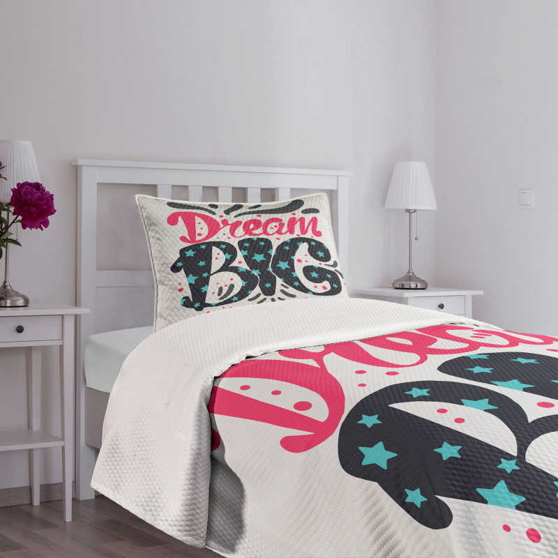 Message of Inspiration Stars Bedspread Set