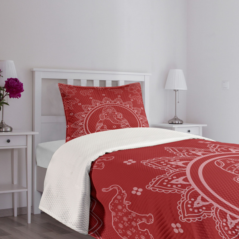 Elephant Diwali Traditions Bedspread Set