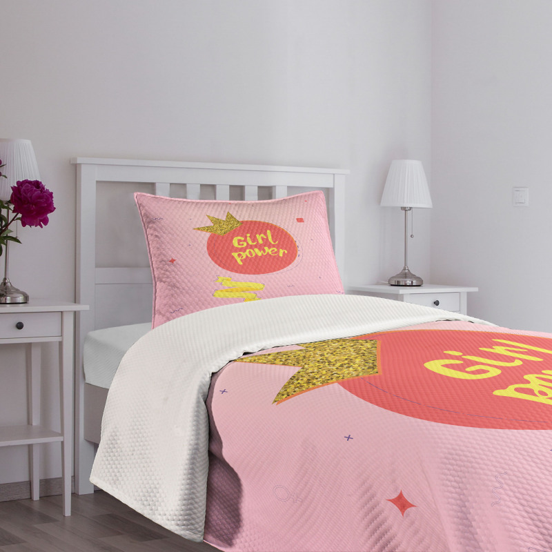 Iconic Design Crown Bedspread Set