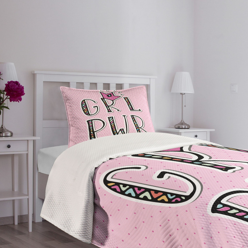 Girl Power in Ornate Bedspread Set