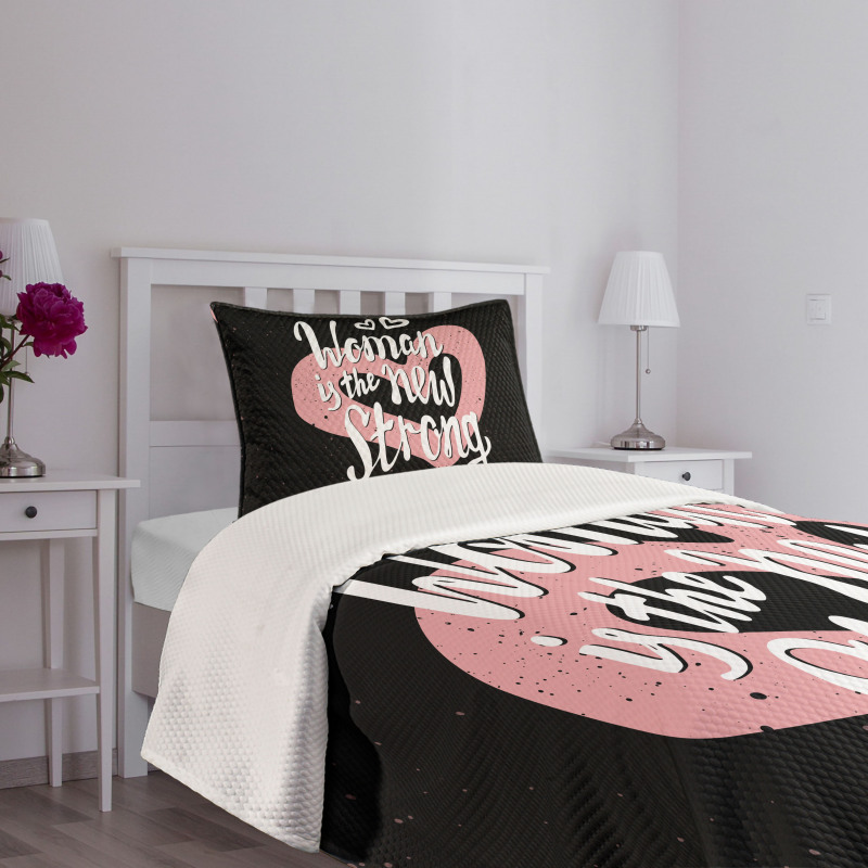 Woman is the New Strong Bedspread Set