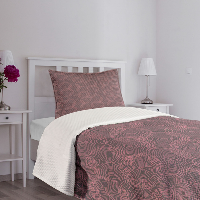 Spiral Circle Swirls Bedspread Set