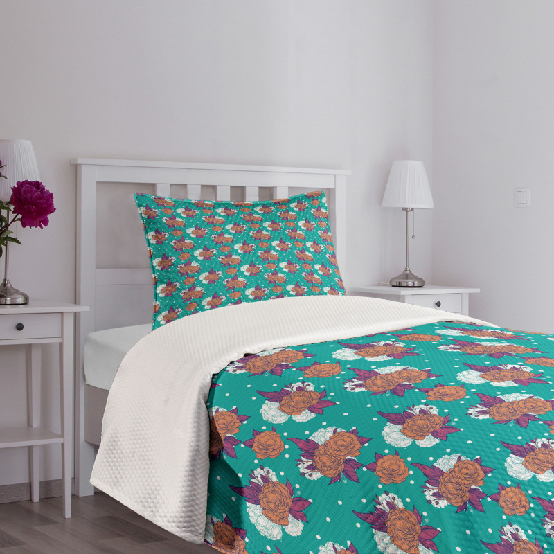 Peony Bouquet Celebration Bedspread Set