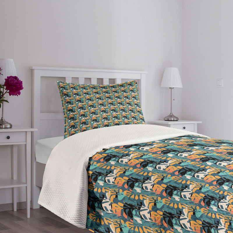 Modern Abstract Art Theme Bedspread Set