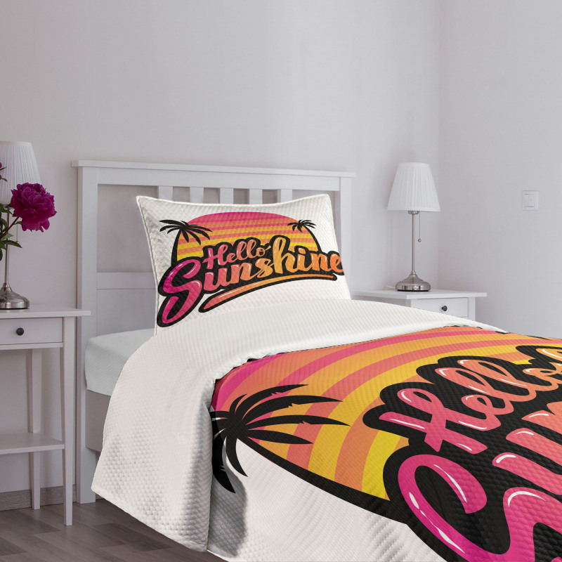 Sixties Style Colors Bedspread Set