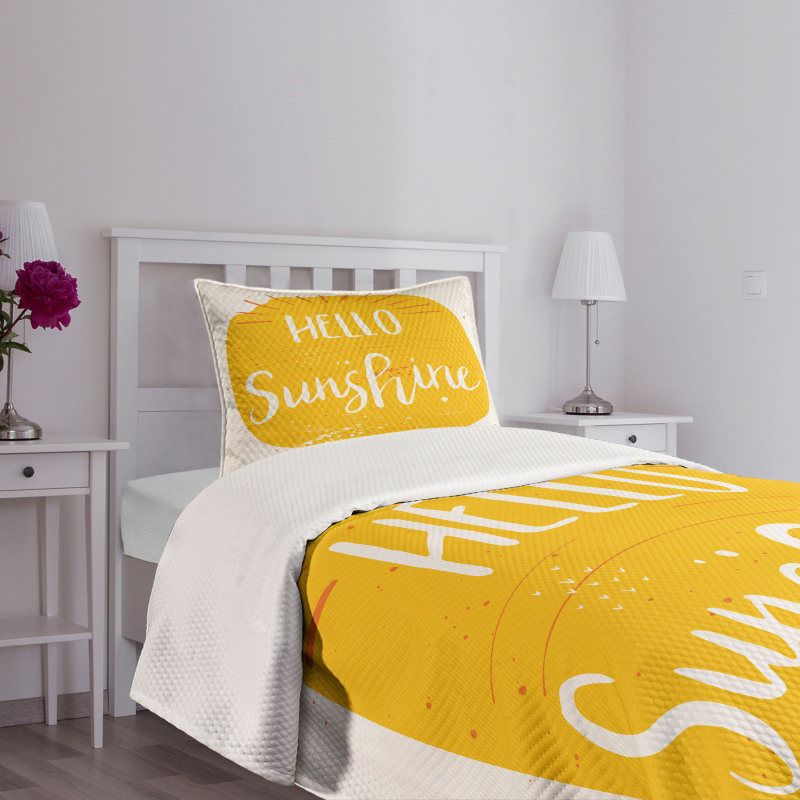 Words Summer Season Bedspread Set