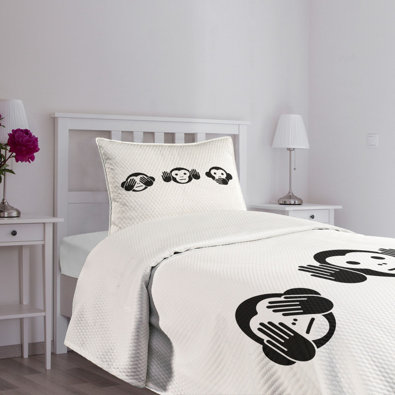 Simple Animal Graphic Bedspread Set