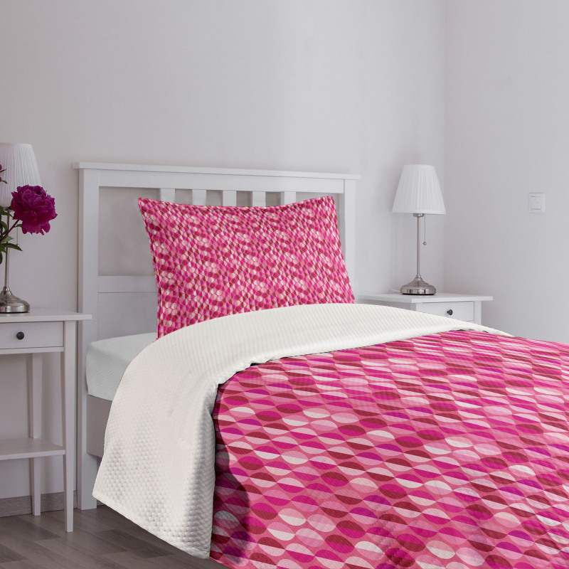 Geometric Vertical Circles Bedspread Set