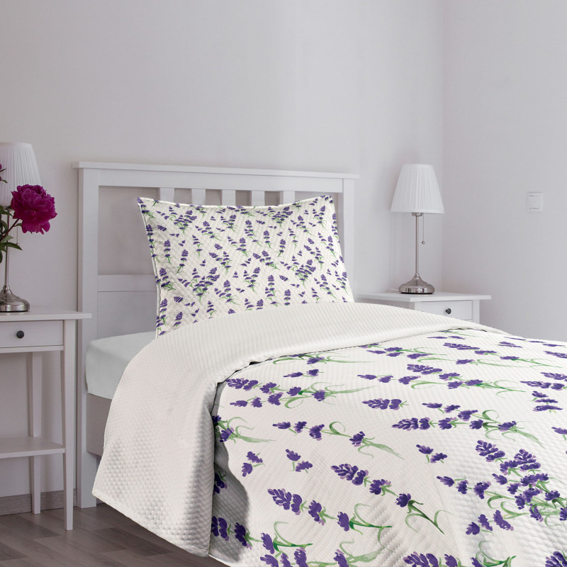 Lavender Bouquet Romance Bedspread Set