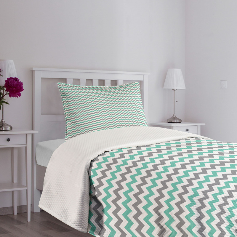 Herringbone Art Deco Bedspread Set