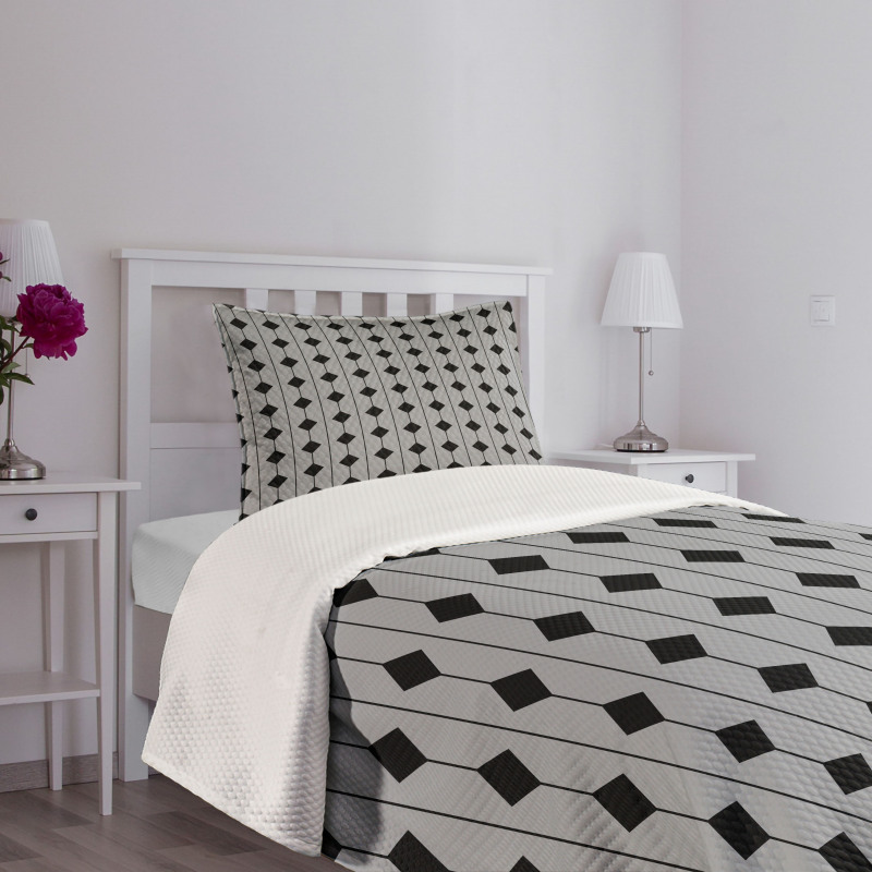 Square and Stripes Bedspread Set