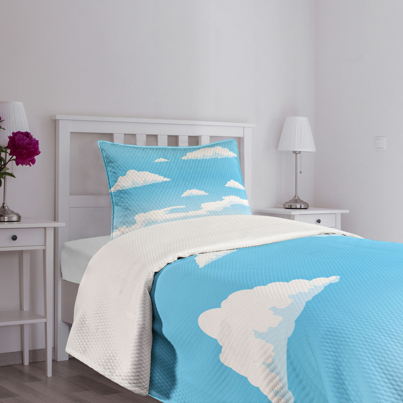 Summer Season Weather Pattern Bedspread Set