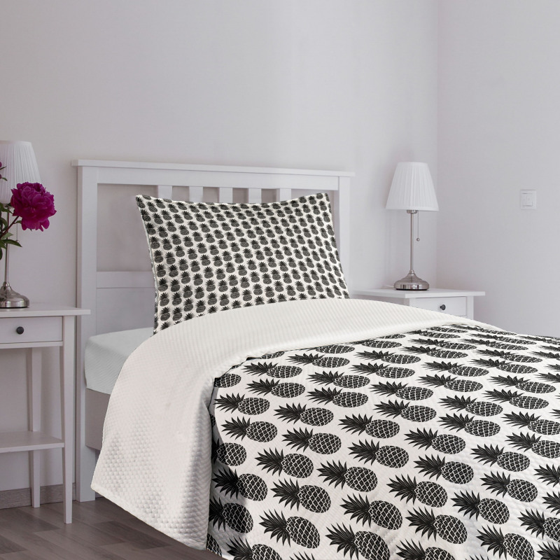 Simple Vegan Illustration Bedspread Set