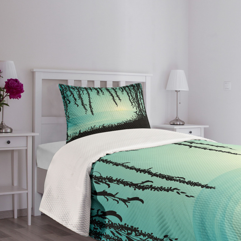 Liana Cave and Sea Bedspread Set