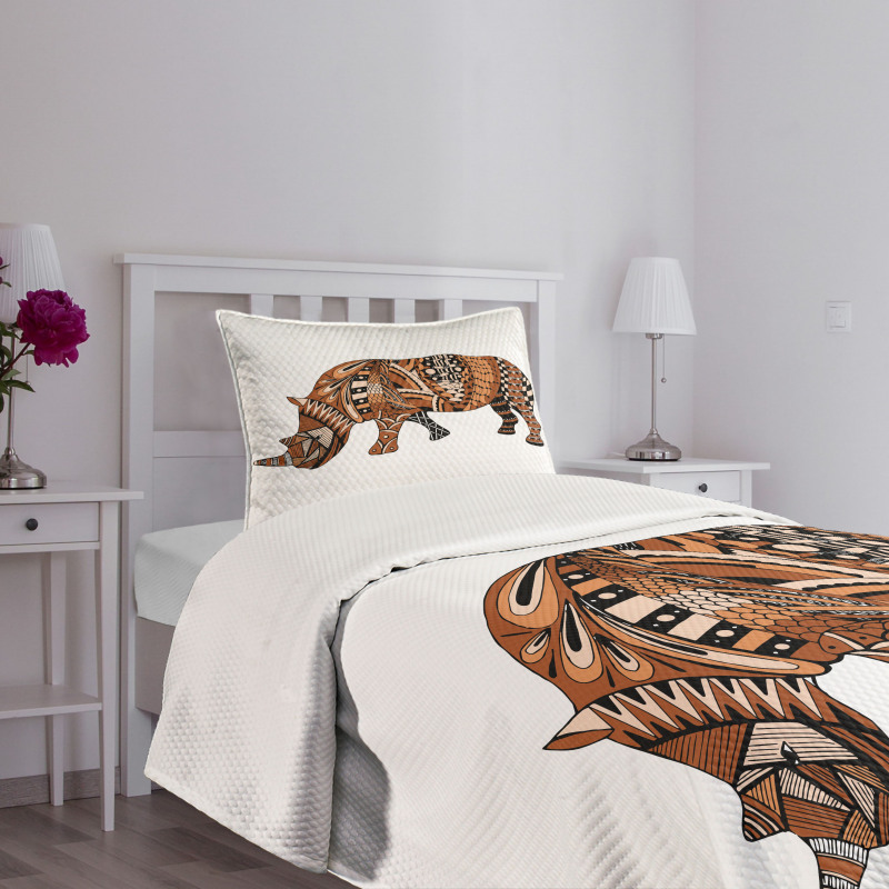 Assortment of Motifs Bedspread Set