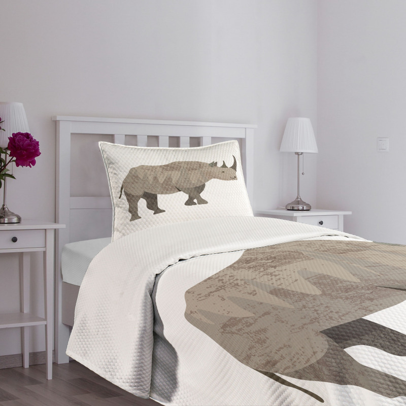 Herbivore Animal Monochrome Bedspread Set