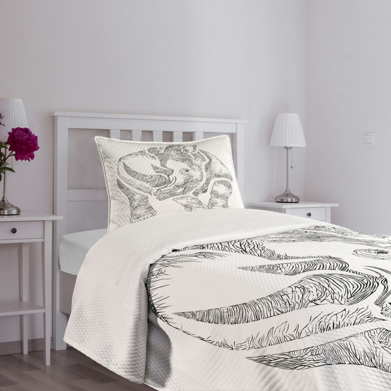 Graphic Animal from Africa Bedspread Set