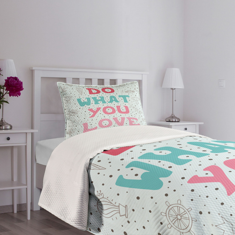 Ice Cream House and Rocket Bedspread Set