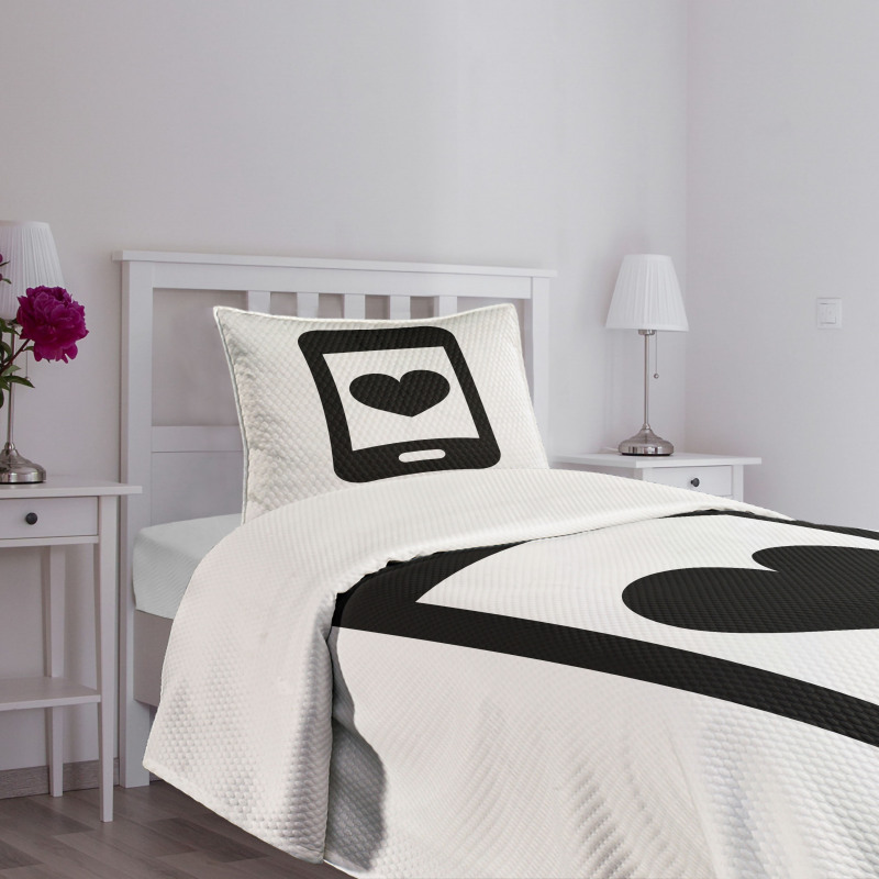 Smartphone Design Bedspread Set