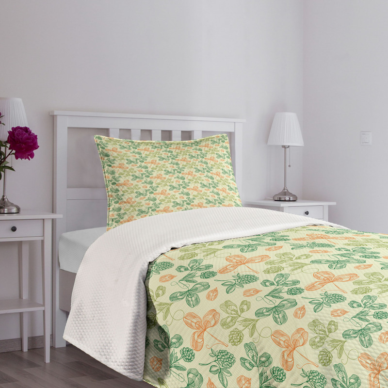 Design Leaves Art Bedspread Set