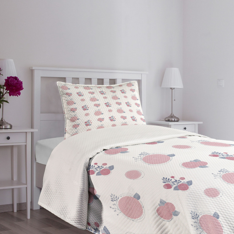 Abstract Simple Floral Art Bedspread Set