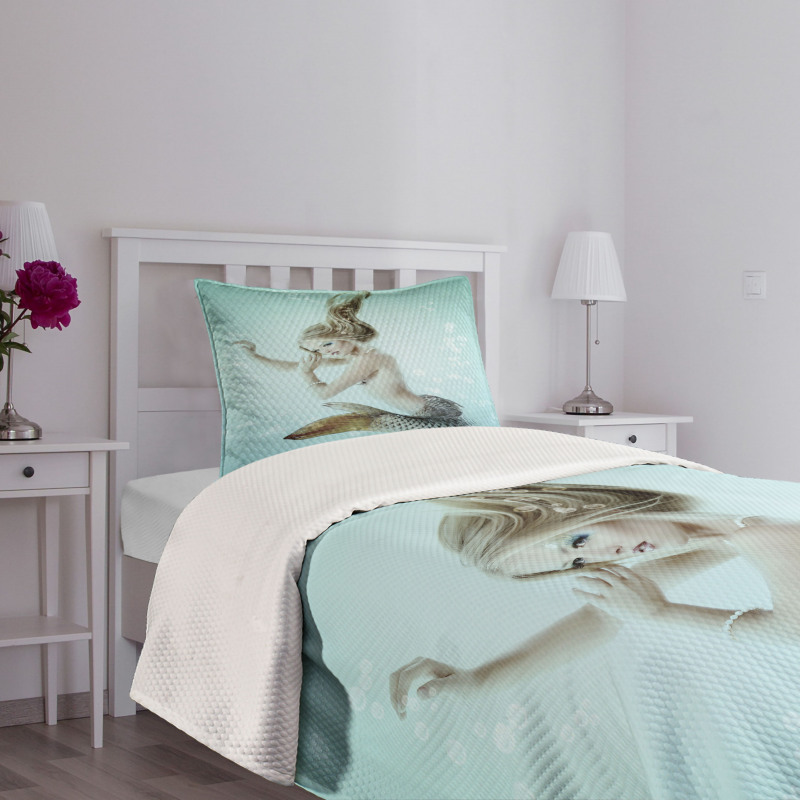 Mythologic Mermaid Bedspread Set