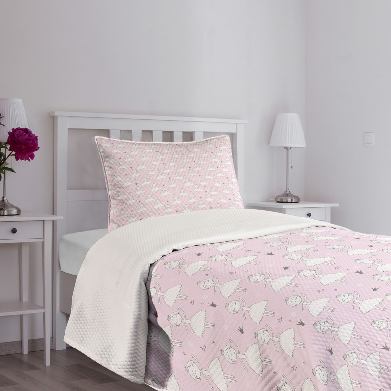 Dancer Girl Crown Bedspread Set