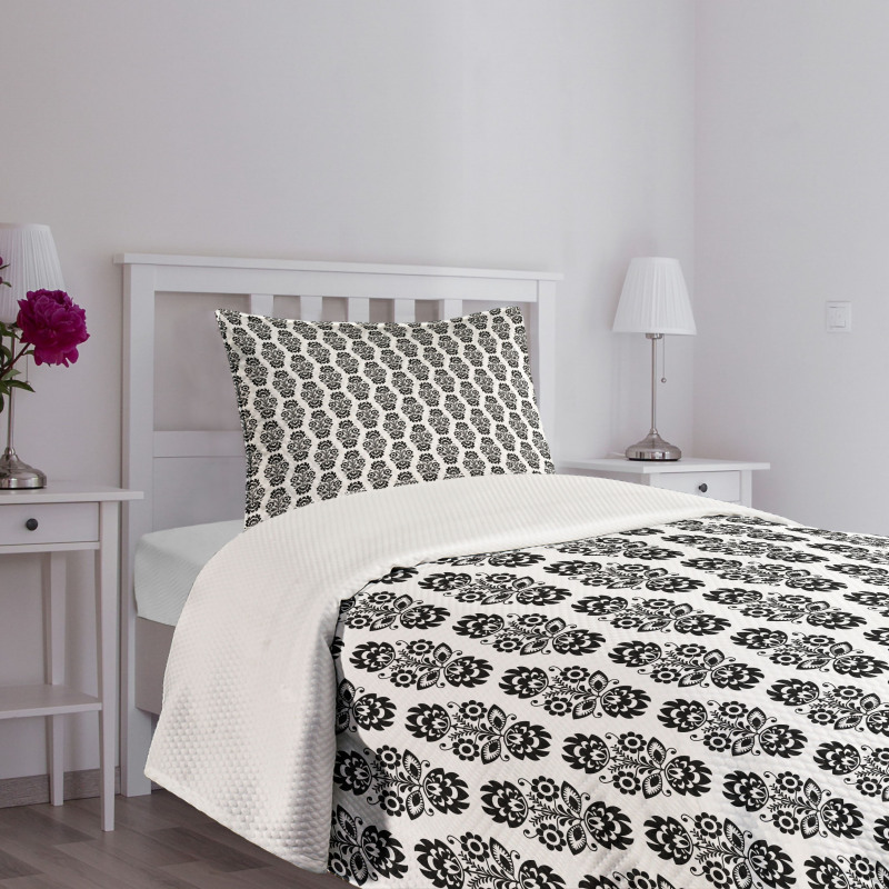 European Floral Bedspread Set