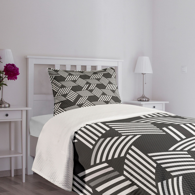 Geometric Irregular Bedspread Set