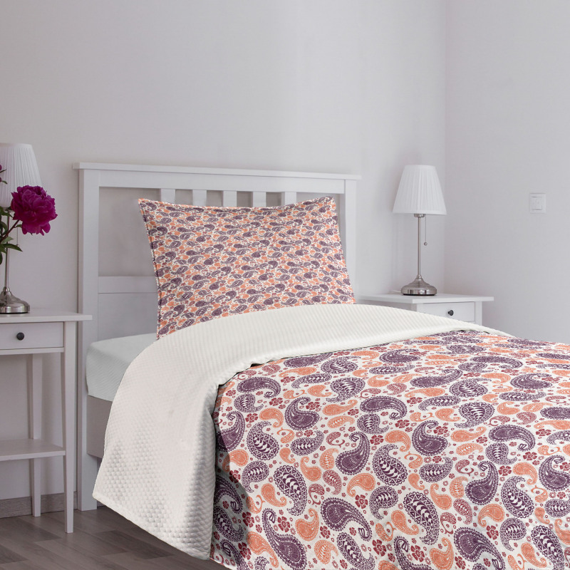 Oriental Floral Art Bedspread Set