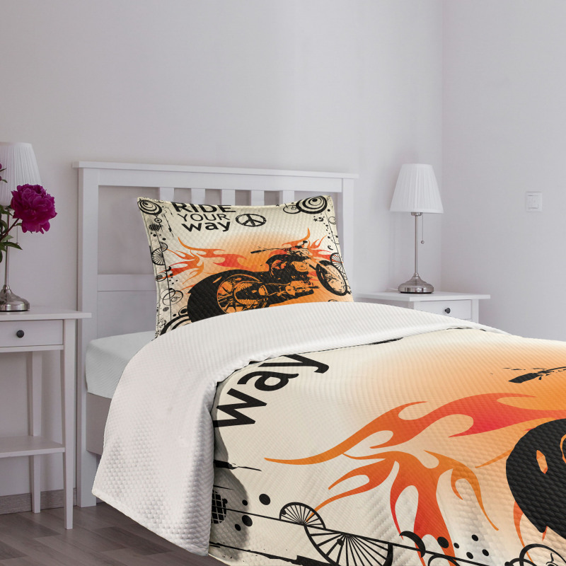 Freedom Theme Sign Bedspread Set