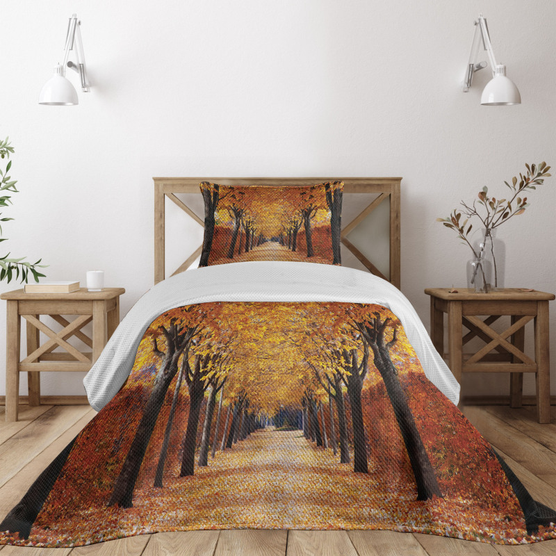 Pathway in the Woods Bedspread Set