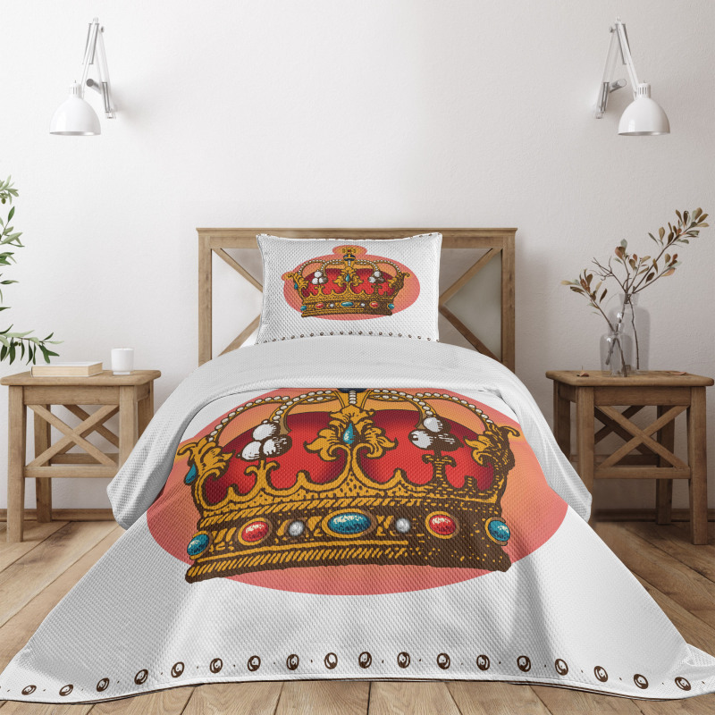 Baroque Crown Coronet Bedspread Set