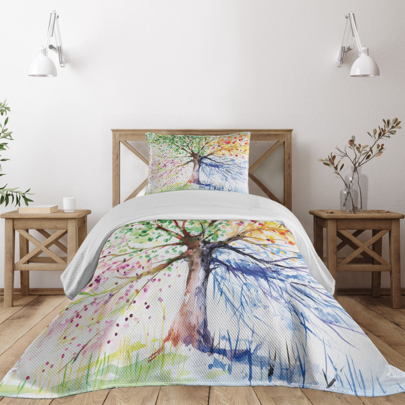 4 Seasons Colorful Bedspread Set