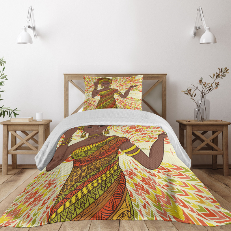 Dancing Woman Bedspread Set