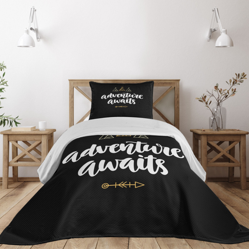 Adventure Awaits Tents Bedspread Set