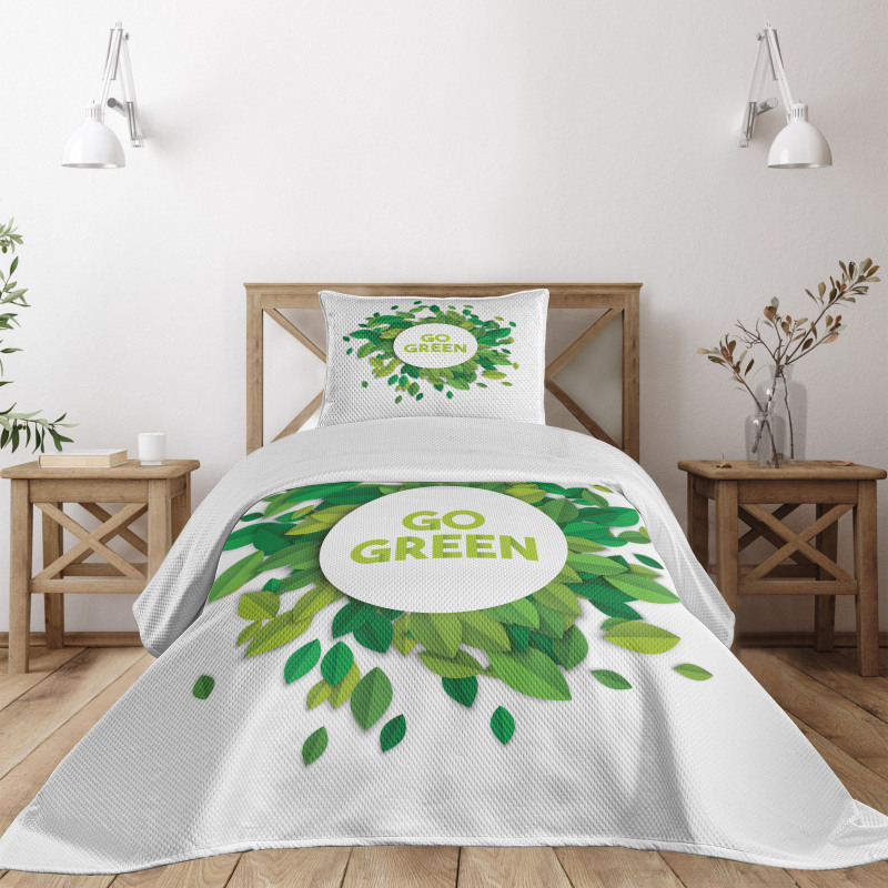 Go Green Eco Awareness Bedspread Set