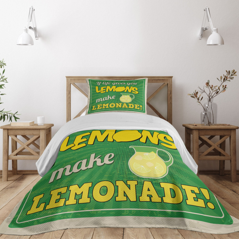 If Life Gives You Lemon Bedspread Set