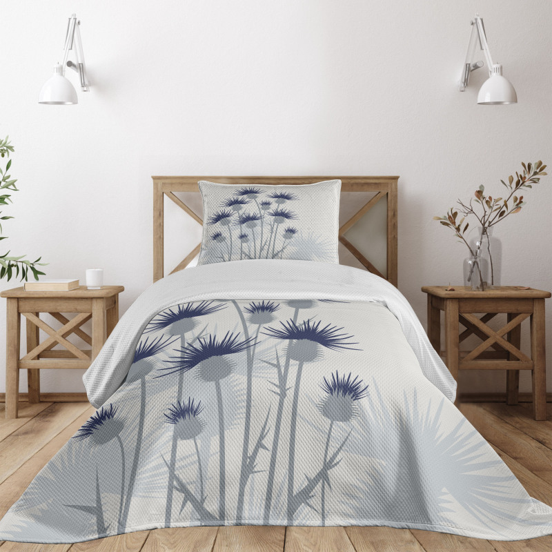 Gardening Theme Flowers Bedspread Set