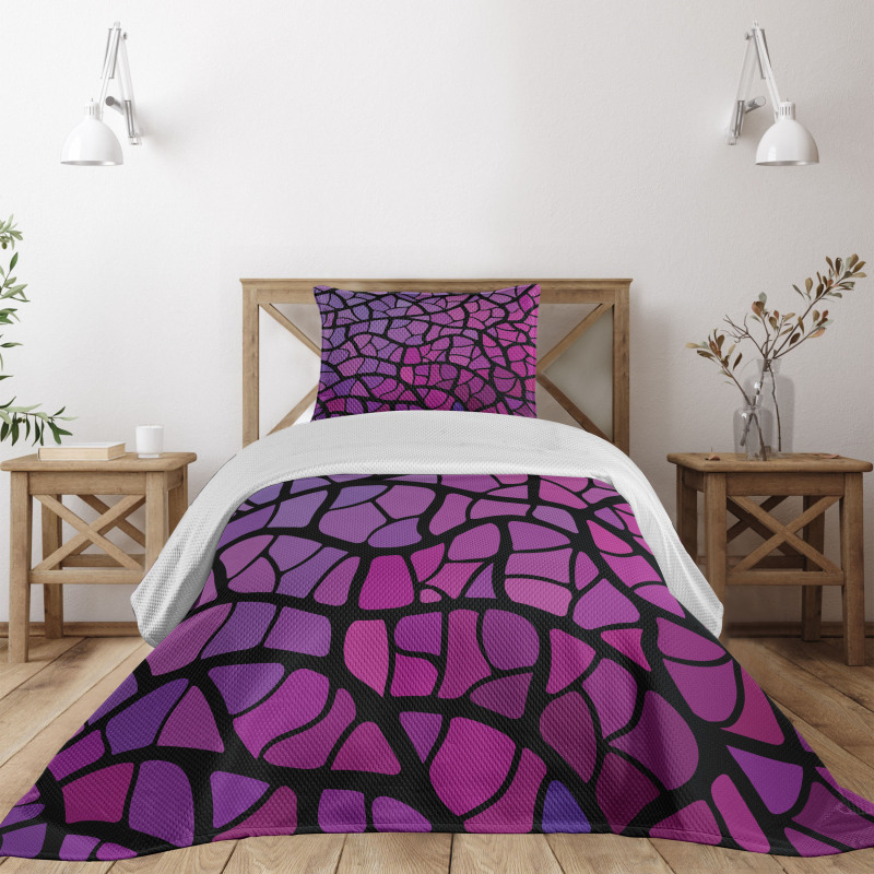 Graphic Stained Glass Bedspread Set