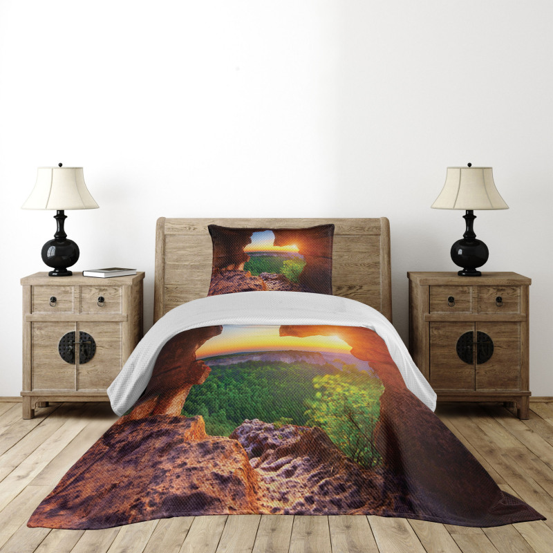 Canyon at Sunset Time Bedspread Set