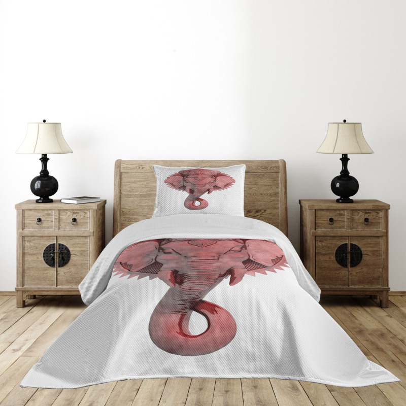Asian Culture Symbol Bedspread Set